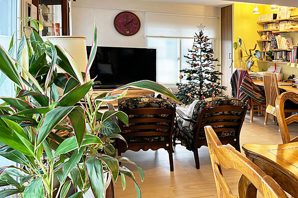 暖かいリビング