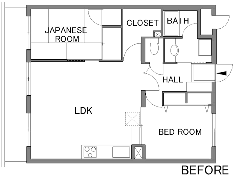 間取り図：BEFORE