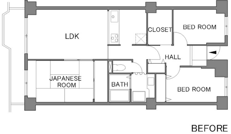 間取り図：BEFORE