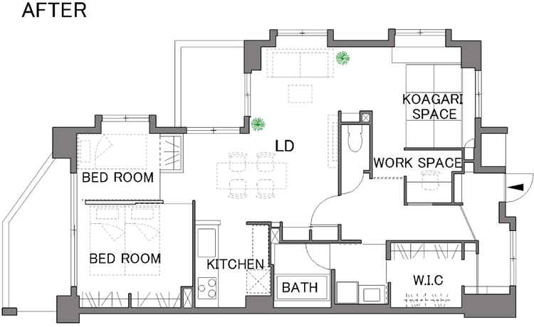 間取り図：AFTER