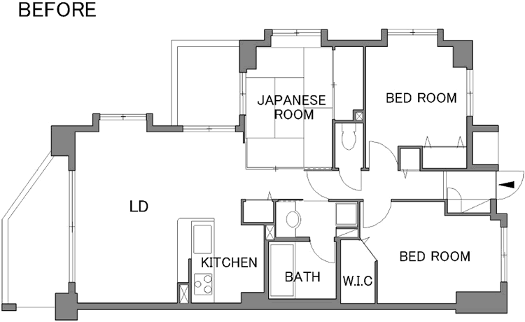 間取り図：BEFORE