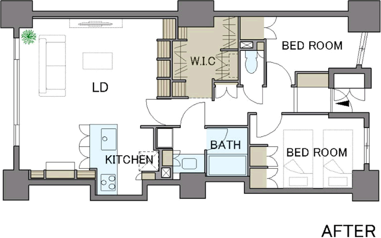 間取り図：AFTER