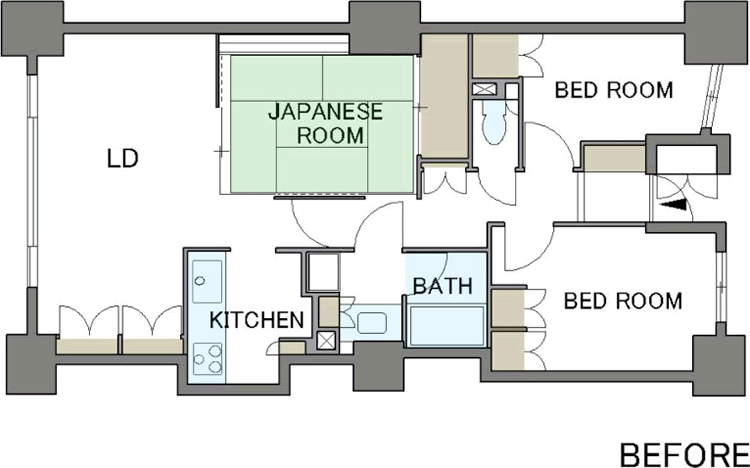 間取り図：BEFORE