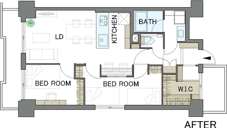 間取り図：AFTER