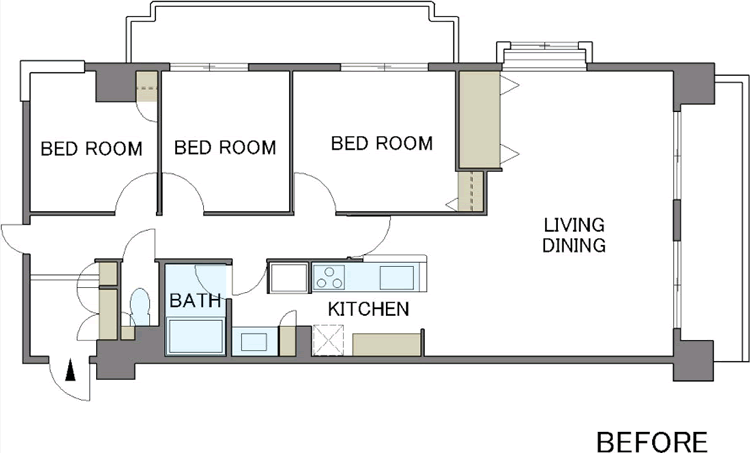 間取り図：BEFORE