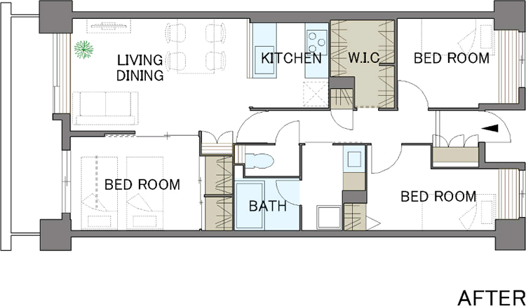 間取り図：AFTER