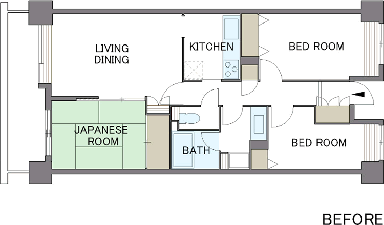 間取り図：BEFORE