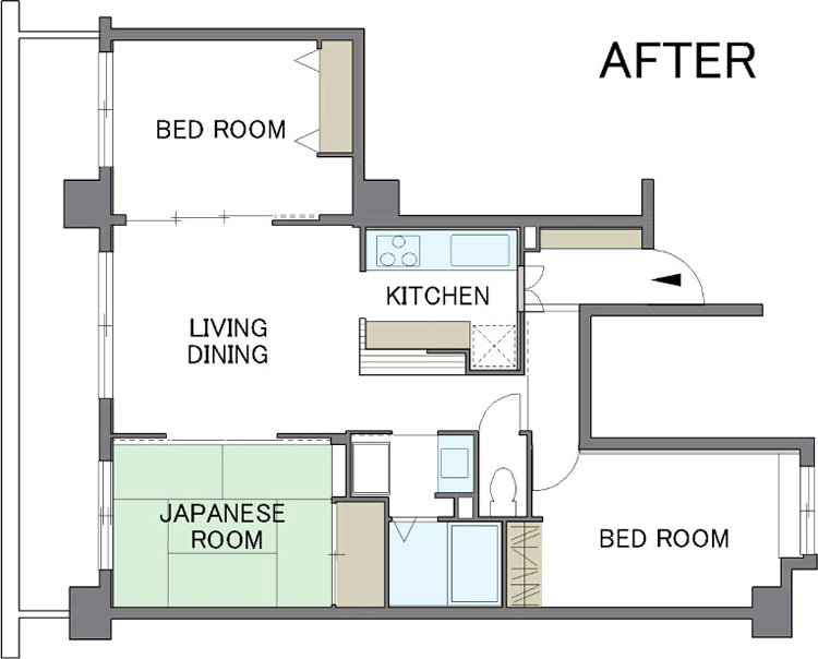 間取り図：AFTER