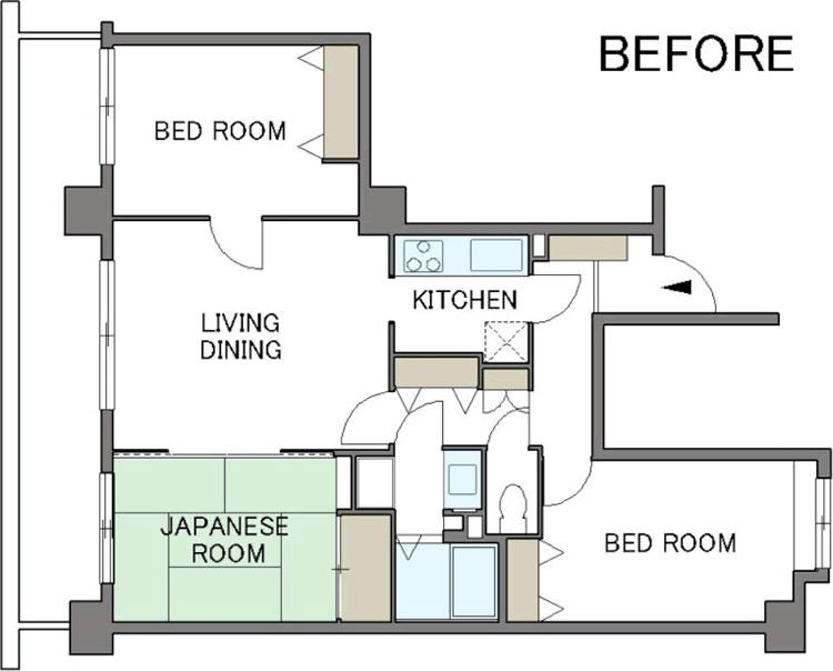 間取り図：BEFORE