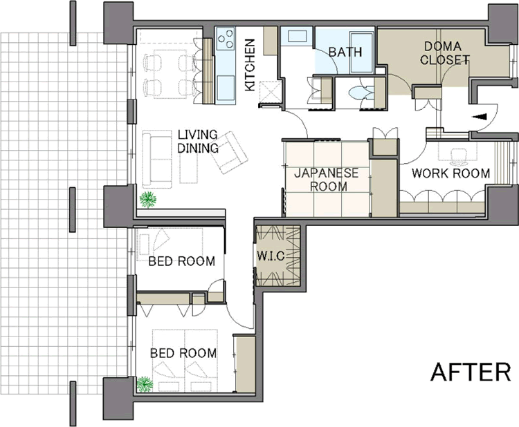 間取り図：AFTER