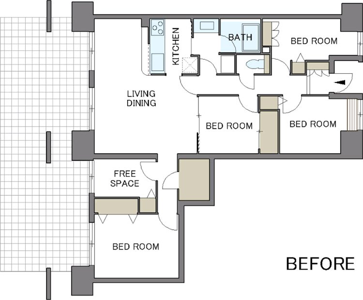 間取り図：BEFORE