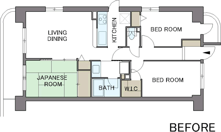間取り図：BEFORE