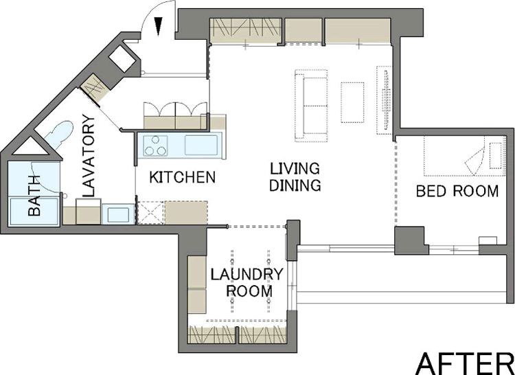 間取り図：AFTER