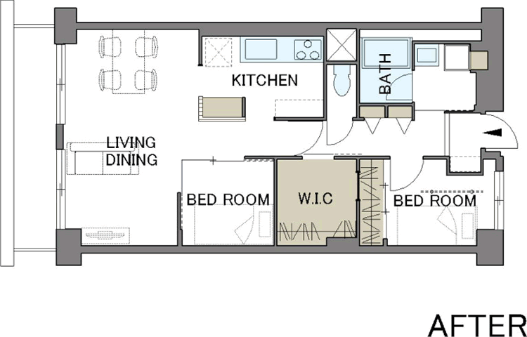 間取り図：AFTER