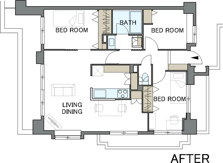 間取り図：AFTER