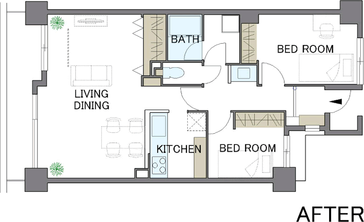 間取り図：AFTER