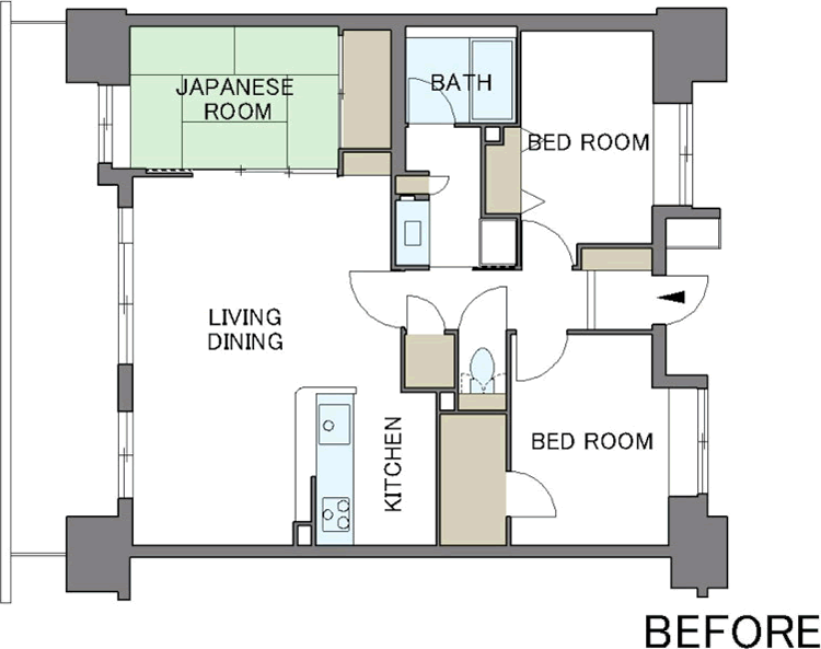 間取り図:BEFORE