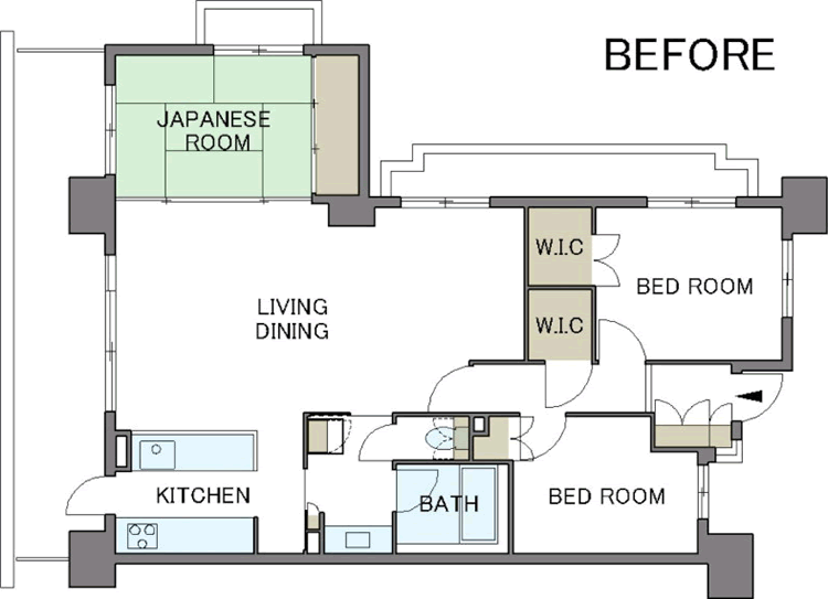 間取り図:BEFORE